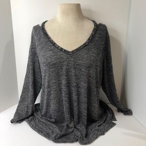 Juicy Couture Heather Gray Lightweight Sweater